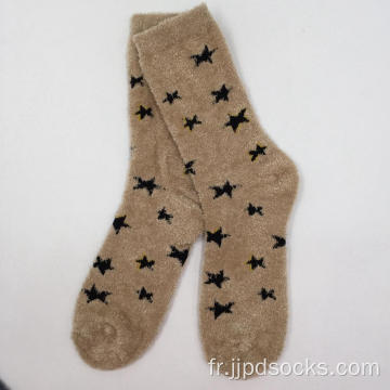 Wholesale Custom Feather Fil Chaussettes confortables